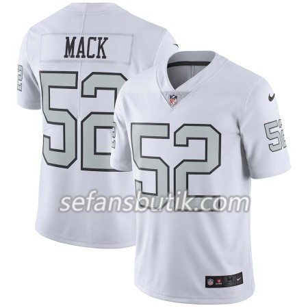 Oakland Raiders Tröjor Khalil Mack 52 Nike Silver - Herr Oakland Raiders Tröjor Khalil Mack 52 Nike Silver - Herr